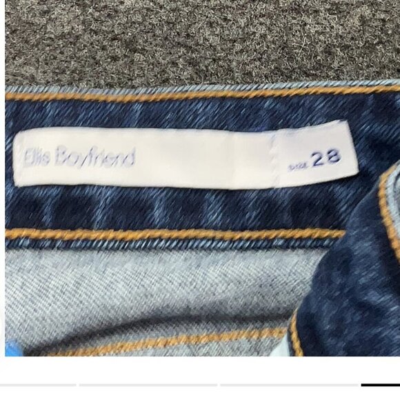 Voyageur By Mersea Ellis Boyfriend Jeans Size 28 Dark Wash - Picture 4 of 5